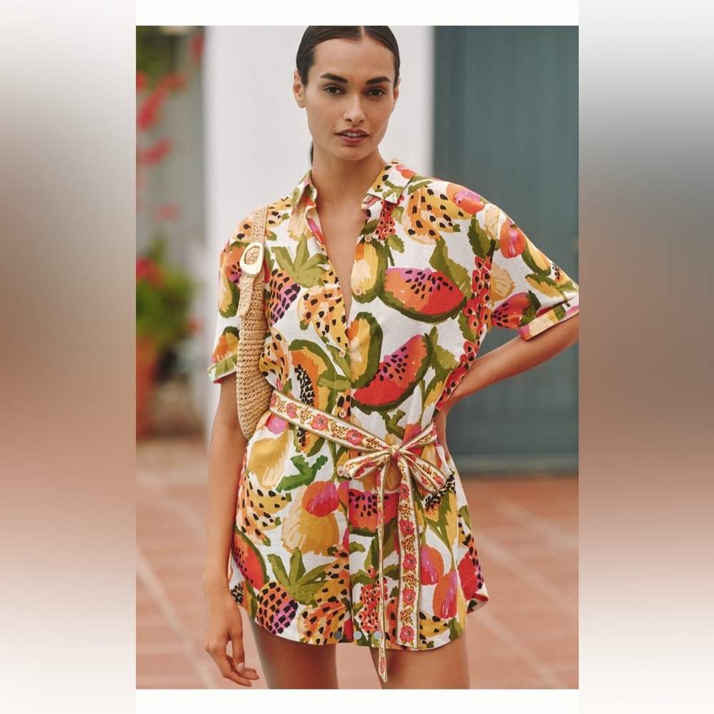 NWT Farm Rio Paradise Short-sleeve Romper